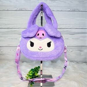Purple Kuromi Character Plush Bag